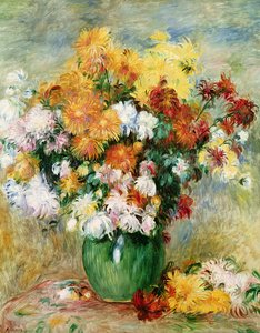 Bouquet de chrysanthèmes, vers 1884